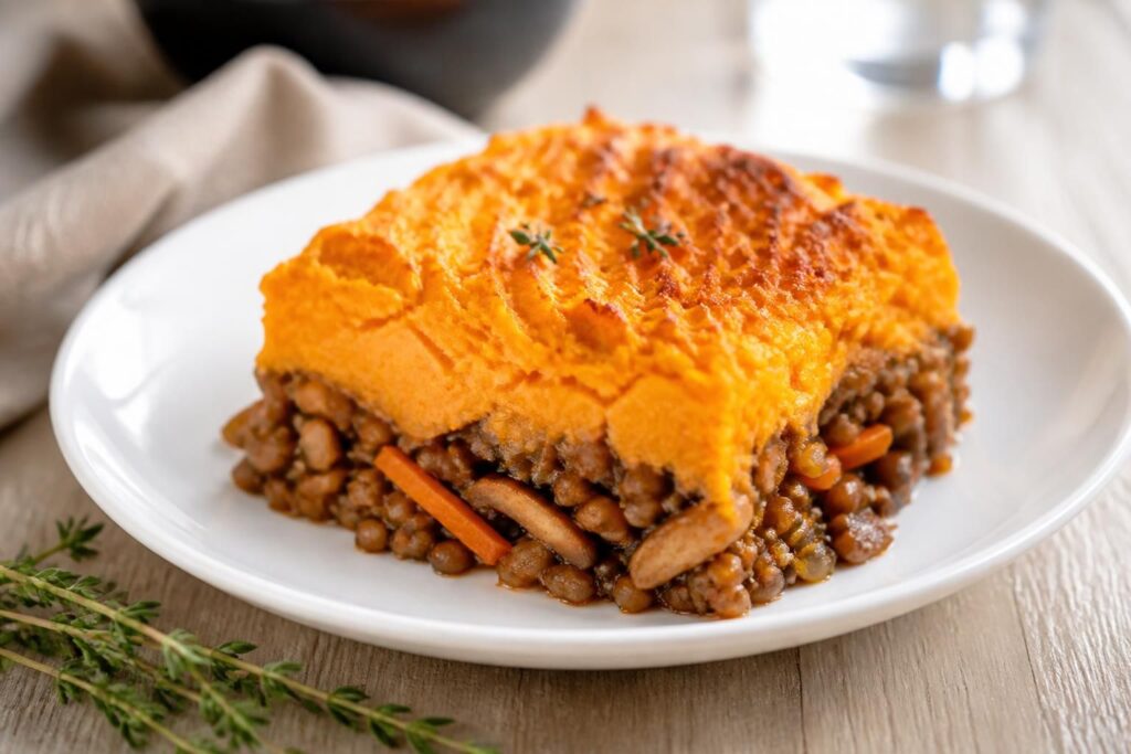 découvrez notre recette gourmande et saine de hachis parmentier végétarien à la patate douce, une option savoureuse pour un repas équilibré et réconfortant.