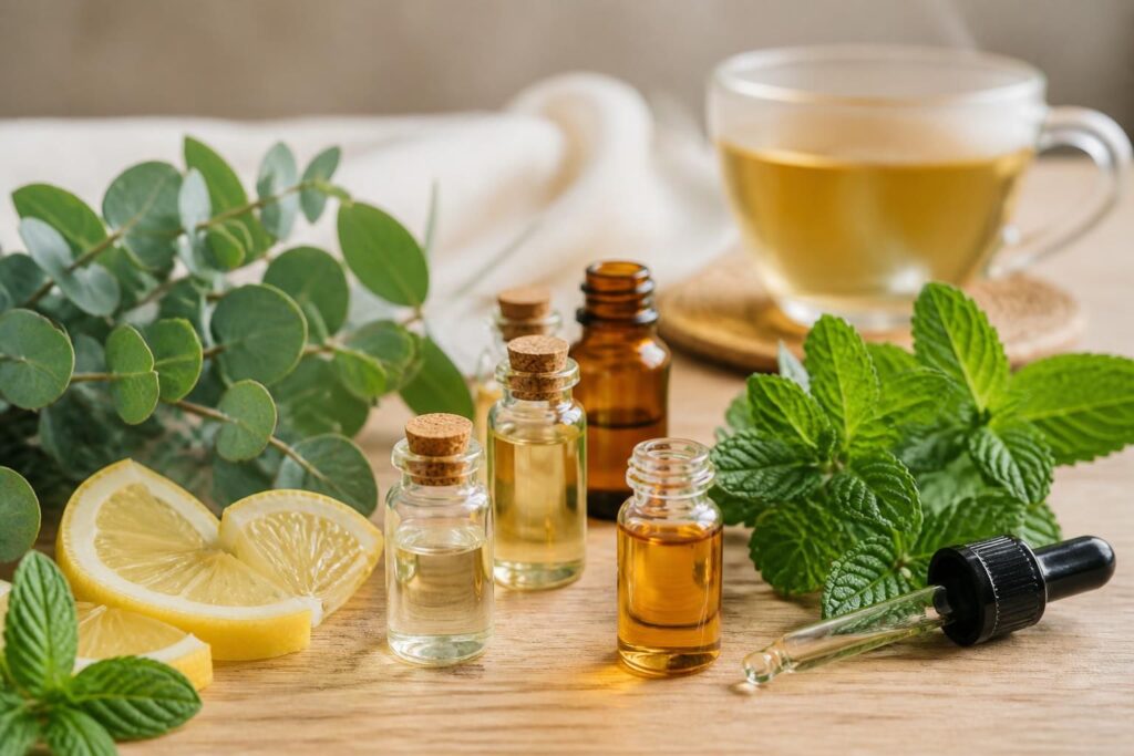 découvrez les usages possibles de l'huile essentielle contre la grippe, avec des conseils de prudence pour une utilisation sûre et efficace.