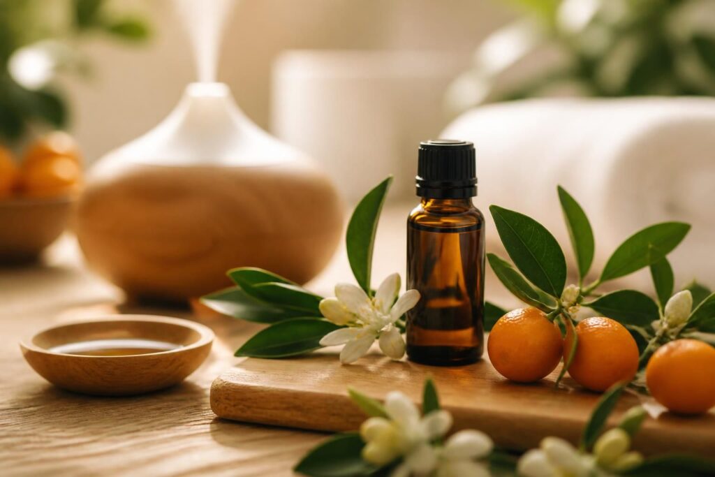 découvrez les bienfaits de l'huile essentielle de petit grain bigarade, ses usages variés en aromathérapie et les précautions indispensables à connaître pour une utilisation sécurisée.