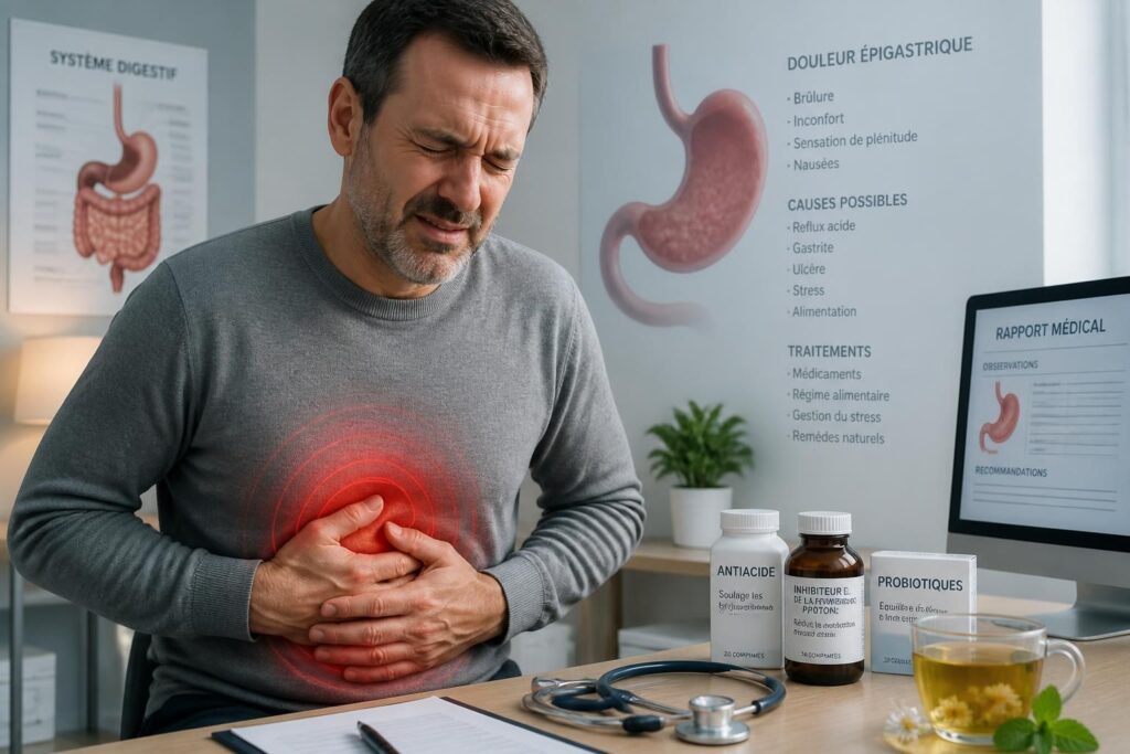 découvrez les symptômes, les causes fréquentes et les traitements adaptés de la douleur épigastrique pour mieux comprendre et soulager cet inconfort abdominal.