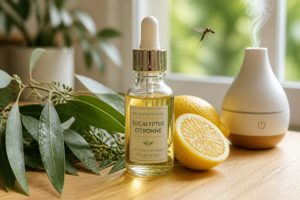 découvrez comment utiliser l'huile essentielle d'eucalyptus citronné pour repousser efficacement les moustiques grâce à notre recette maison et nos conseils d'application simples et naturels.